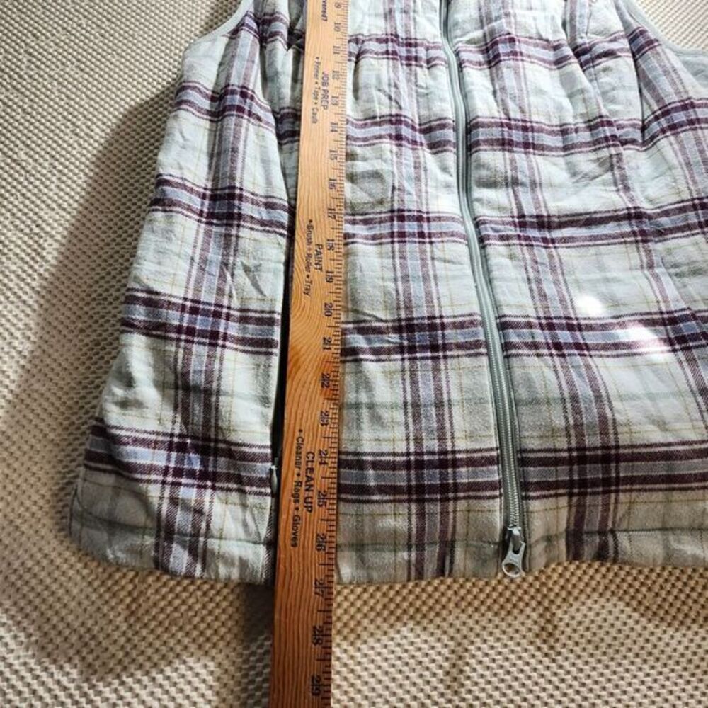 J. Jill White and Purple Plaid Vest - Picture 6 of 7